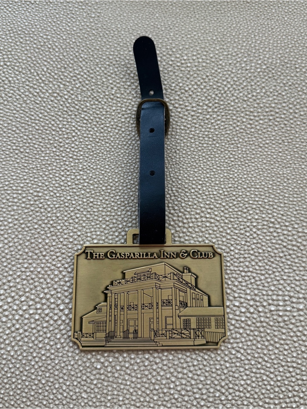 The Gasparilla Inn Metal Luggage Tag